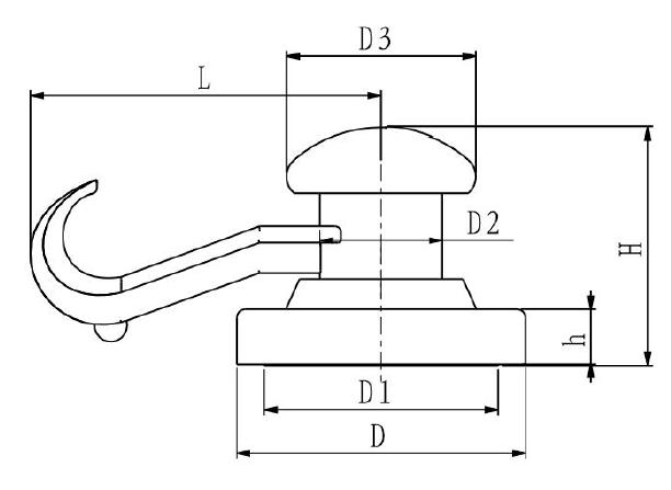 Plastic Rotary Magnetic Hooks For Sale, Waterproof Hooks Magnet