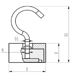 Plastic Coated Magnetic Hooks