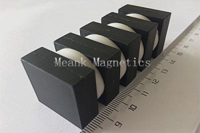 Plastic Coated Magnet 25.4x25.4x9.5mm