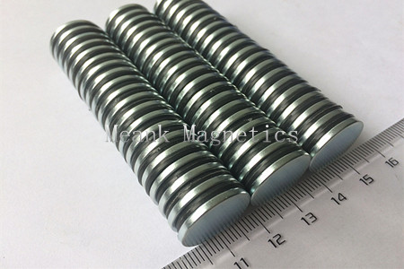 zinc coated neodymium discs