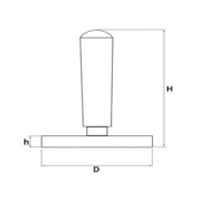 Common Size for Rubber Coated Magnetic Bases with Handle