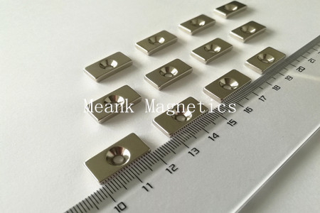 neodymium rectangular magnets with countersunk hole