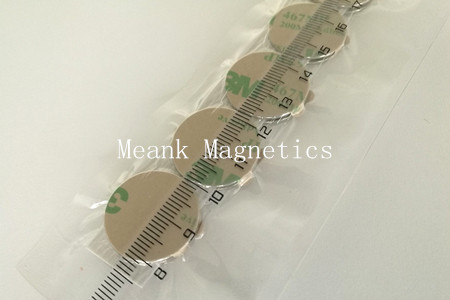 disc neodymium magnets with self-adhesive