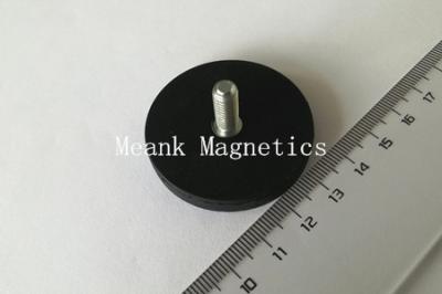 external threaded rubber coated magnets 43 x 6 mm