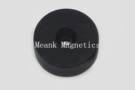 D19x6.35mm waterproof neodymium countersunk ring magnets with plastic coating