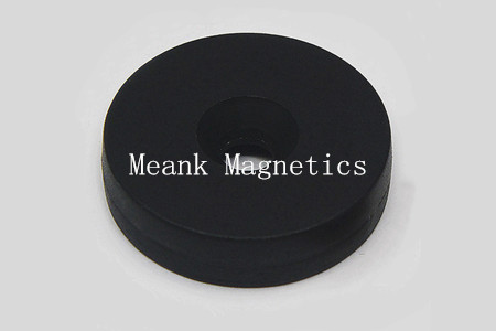plastic coated waterproof countersunk ring magnet