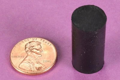 Rubber Coated Cylinder Magnet 12.7x25.4mm